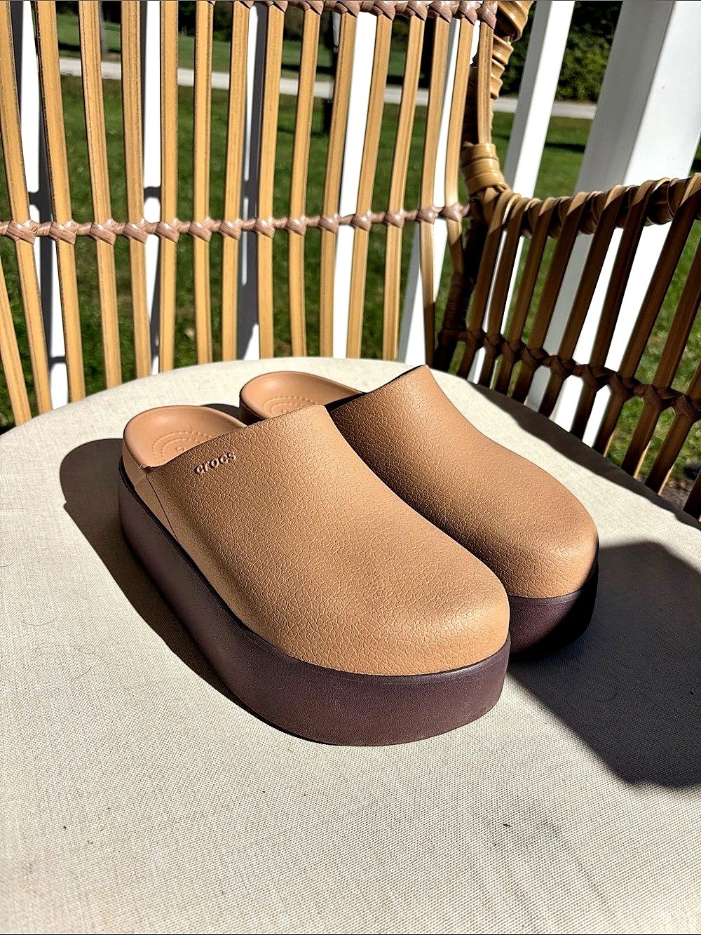 Crocs Dylan Platform Clog Brown Women's US 8